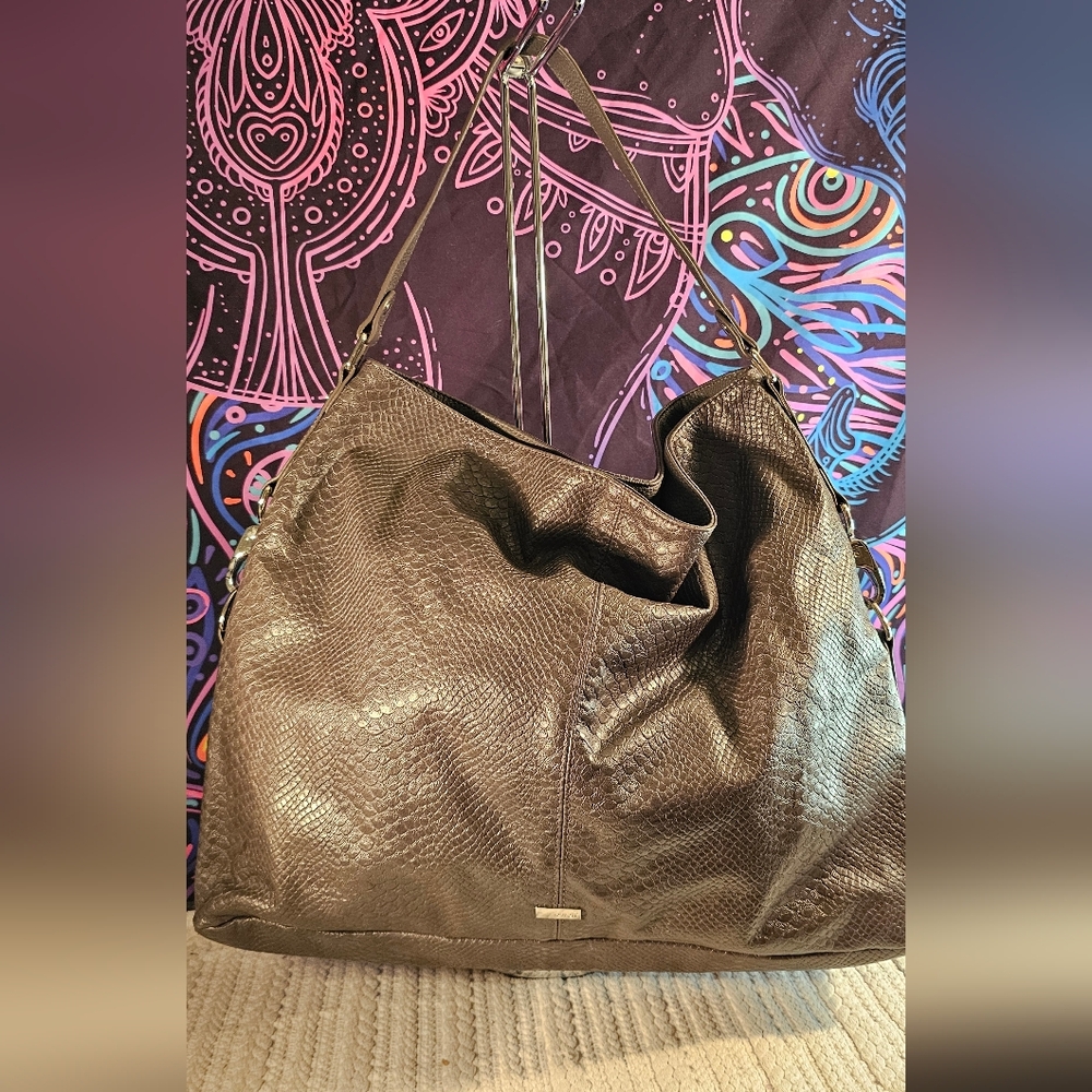 Thirty-one Jewel Dark Gray Leather Hobo Bag - Picture 2 of 12